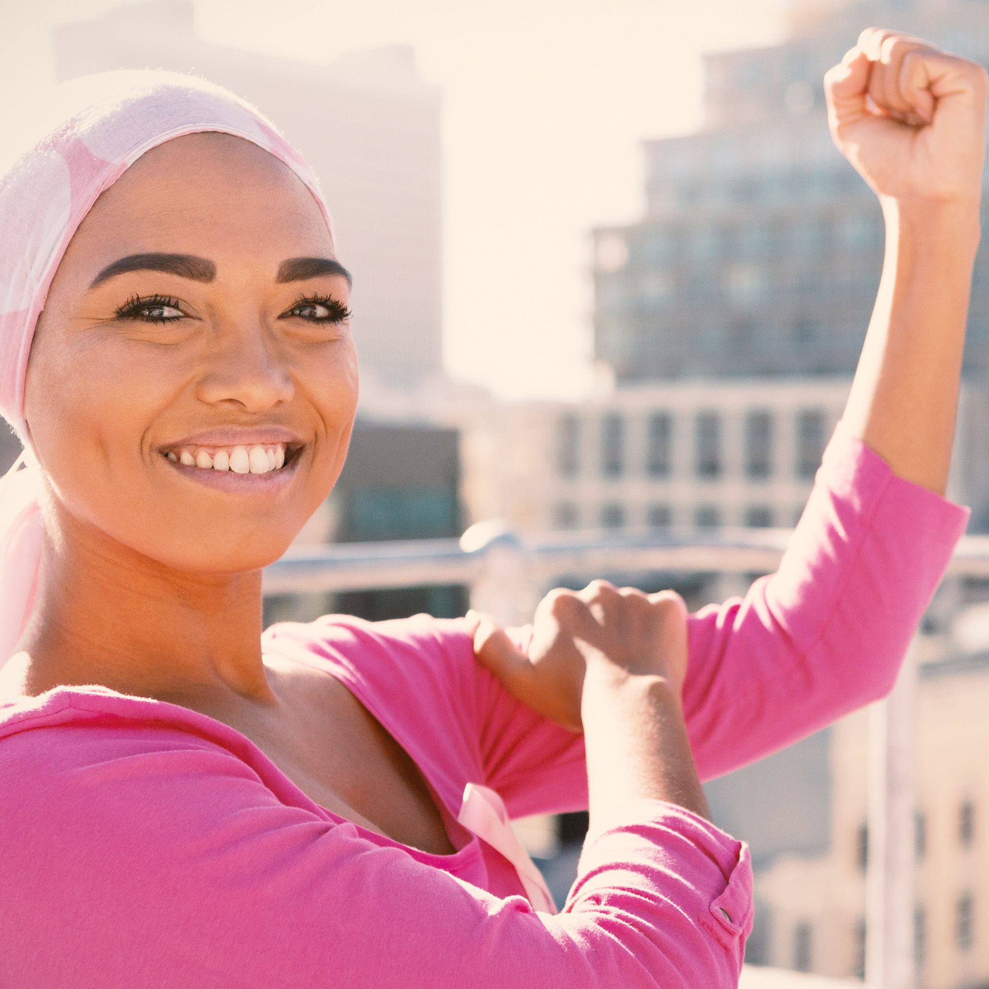 portrait of young female with perfect smile